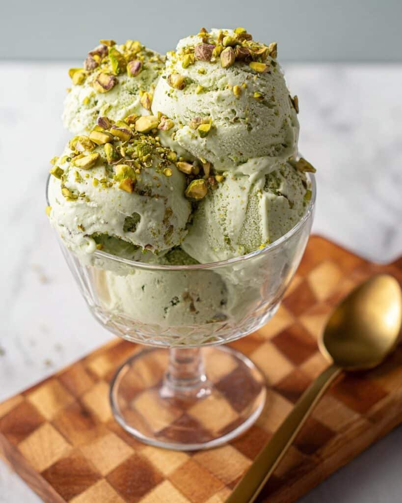 Pistachio Cottage Cheese Ice Cream Recipe