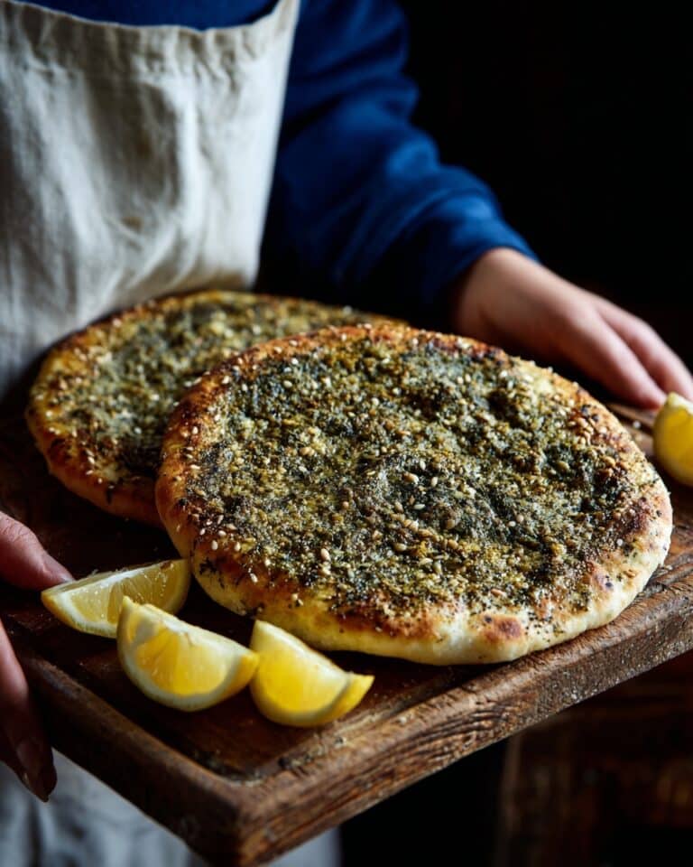 Manakish with Za’atar and Halloumi Recipe