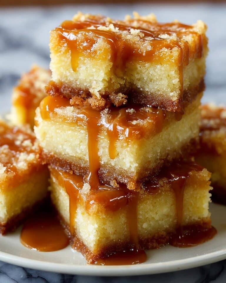 Salted Caramel Gooey Butter Bars Recipe