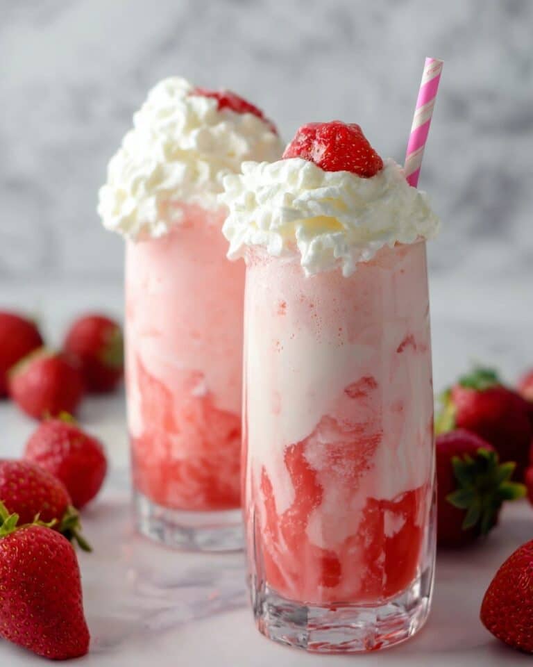 Sparkling Strawberry Float Recipe