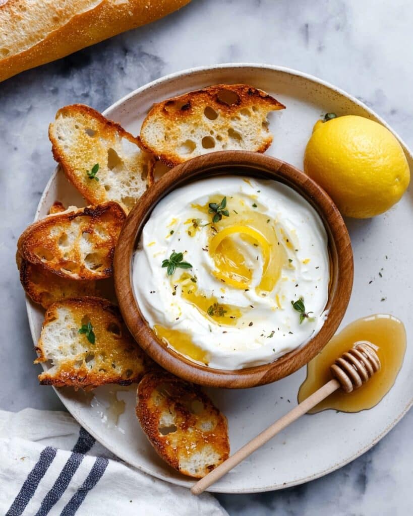 Whipped Ricotta with Lemon, Honey, and Thyme Recipe