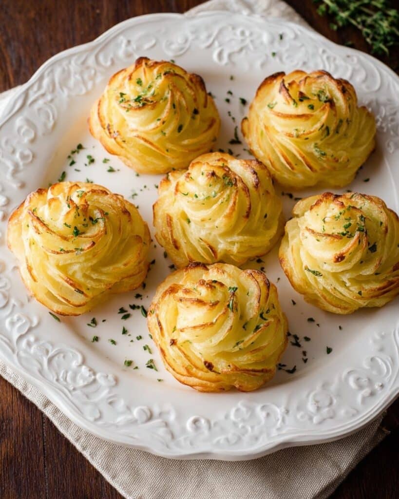 Garlic Parmesan Duchess Potatoes Recipe