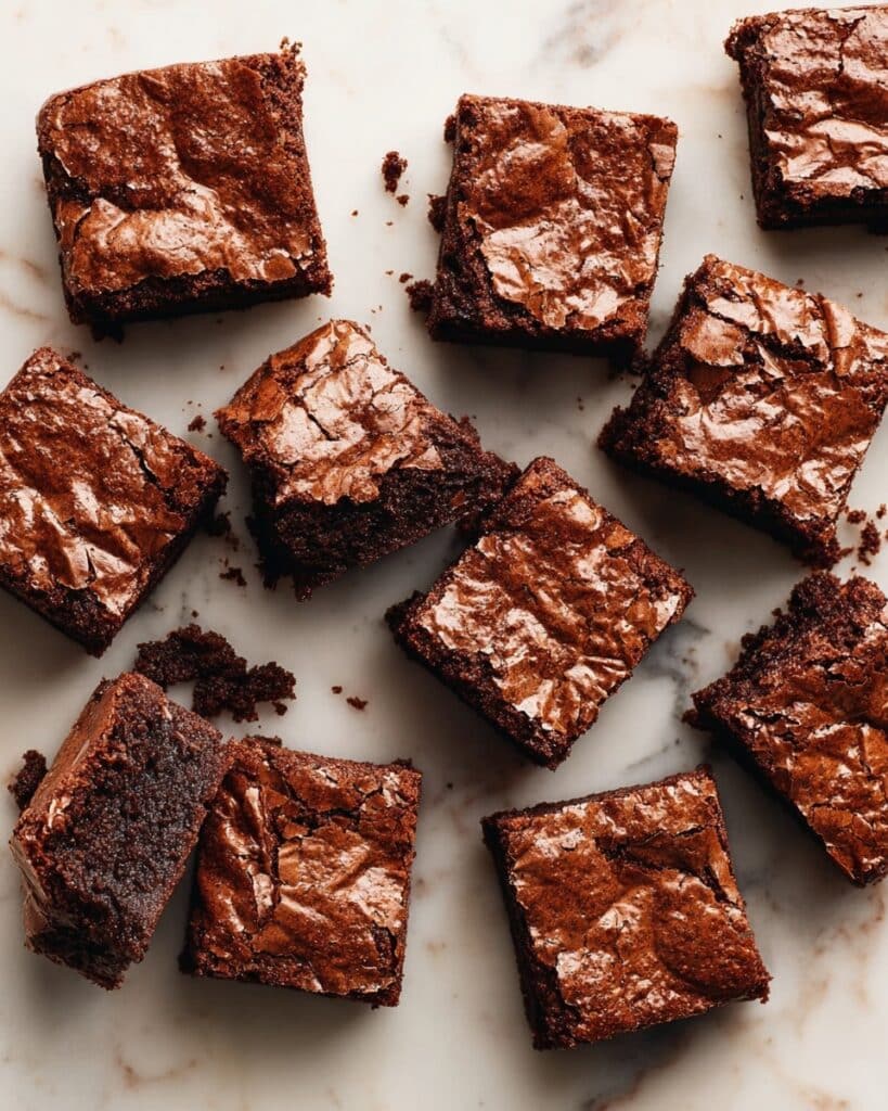 Cardamom Brownies with Pistachios and Rose Petals Recipe