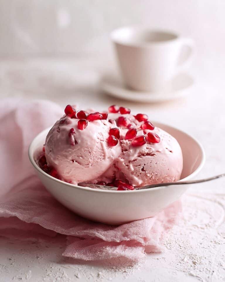 No-Churn Pomegranate Ice Cream Recipe