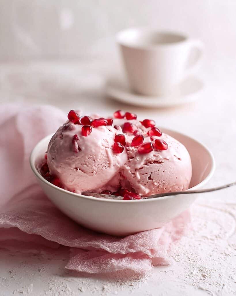 No-Churn Pomegranate Ice Cream Recipe