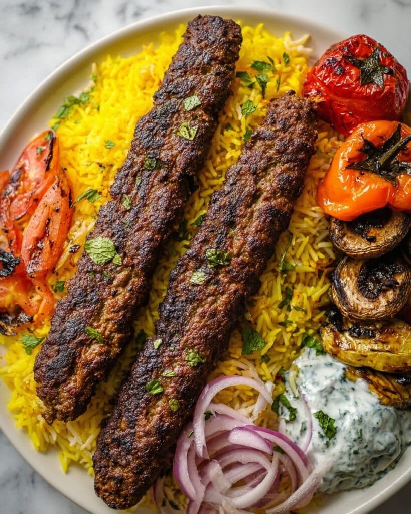 Kabob Koobideh (Persian Beef Kebab Recipe) Recipe