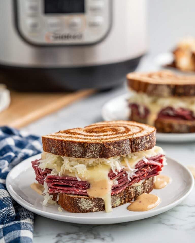 Slow Cooker Pastrami Sandwiches with Sauerkraut and Swiss Cheese Recipe