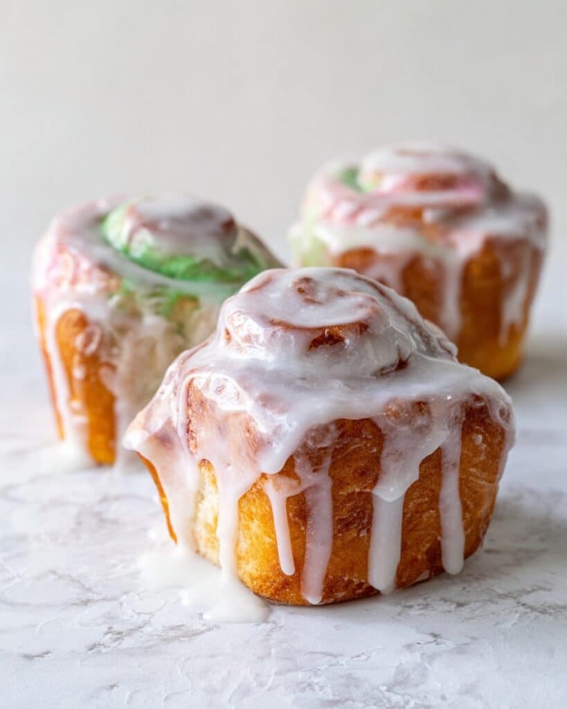 Rainbow Sherbet Sweet Rolls Recipe