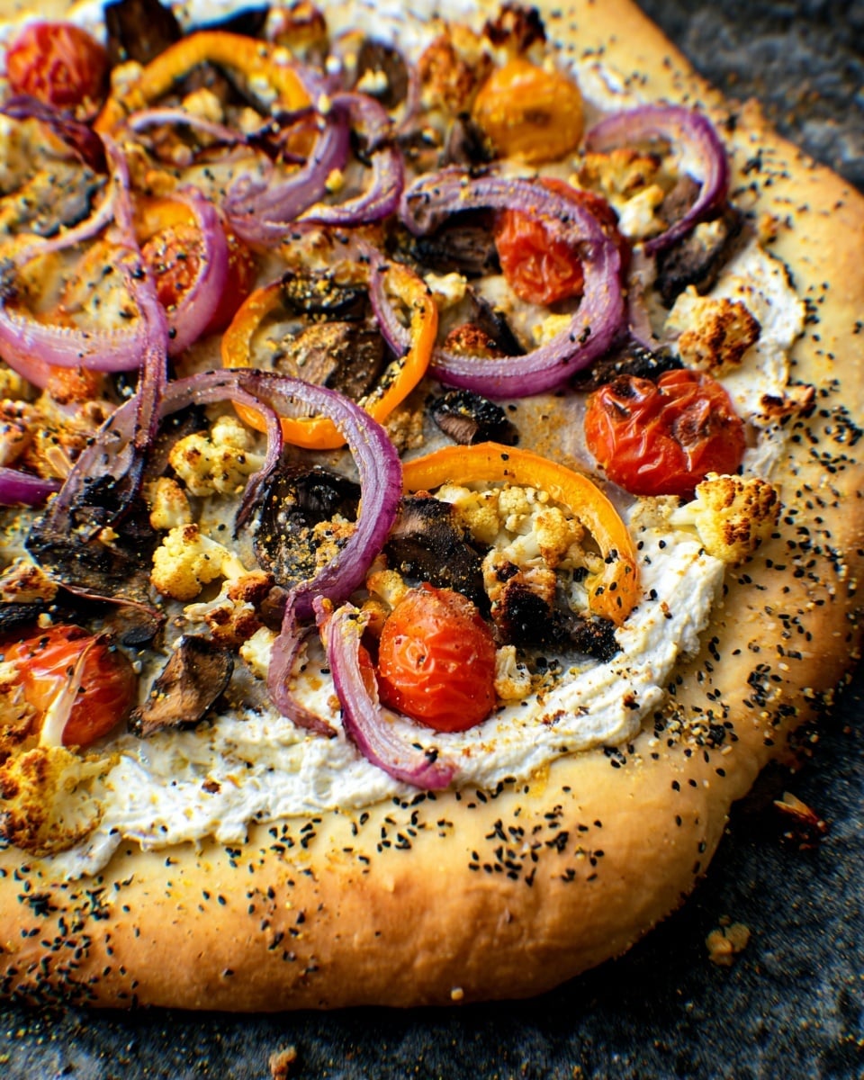 Gyro Pizza with Tzatziki Drizzle Recipe