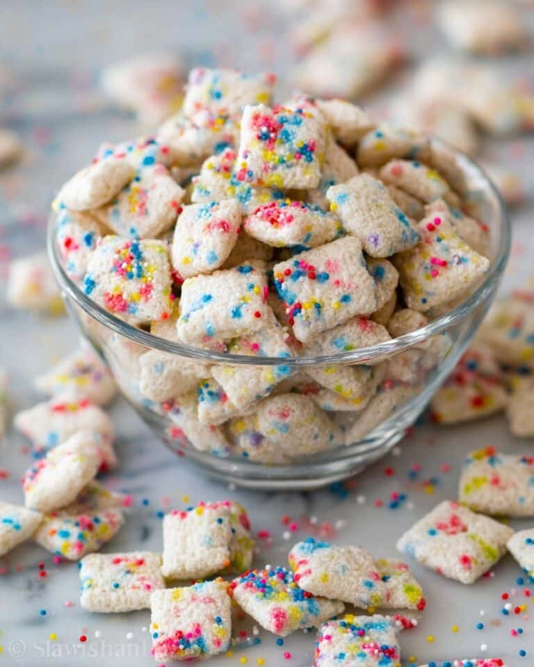 Cake Batter Puppy Chow Recipe