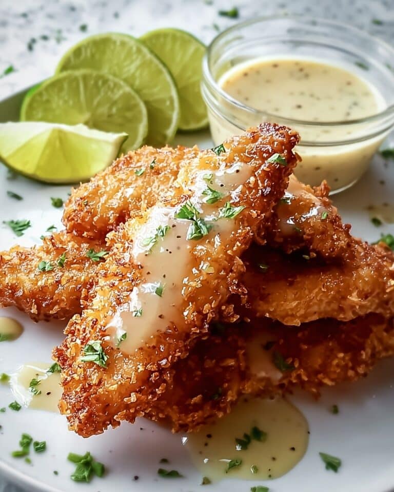 Crispy Malibu Chicken with Creamy Mustard Sauce Recipe