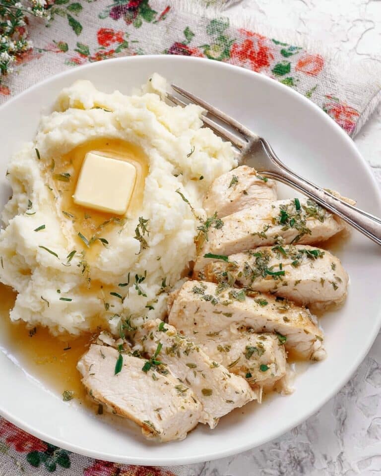 Crock Pot Frozen Turkey Breast with Homemade Gravy Recipe