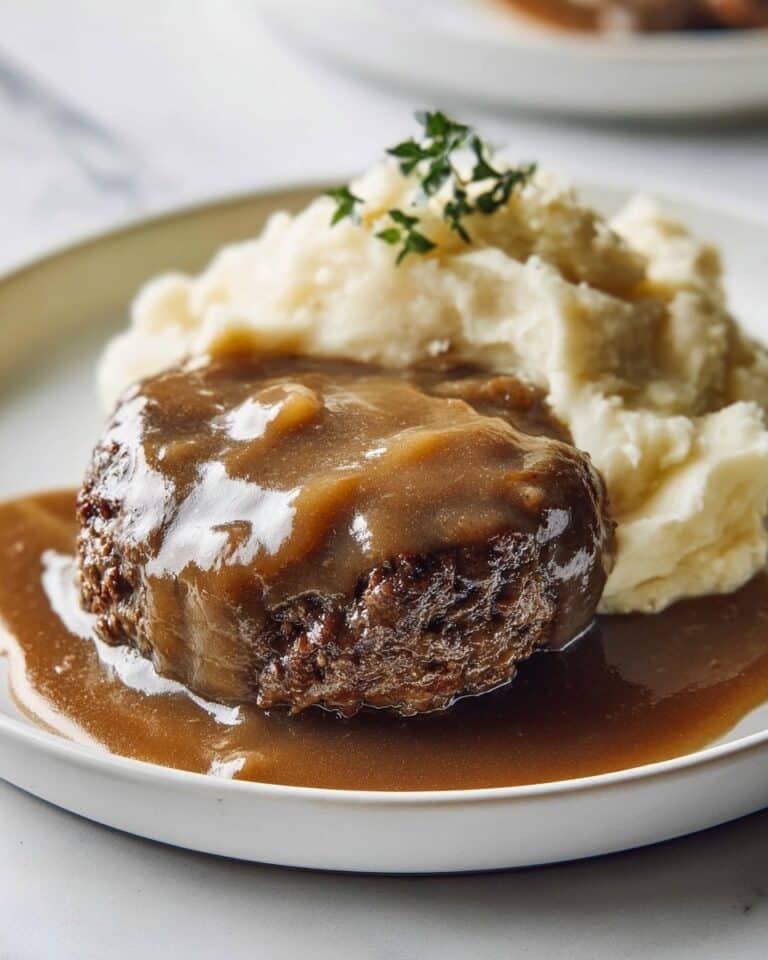 Salisbury Steak and Rich Onion Mushroom Gravy Recipe